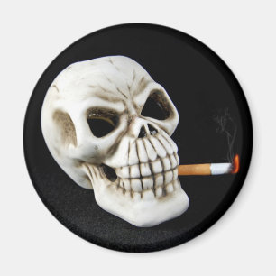 Smoking Skull Magnet