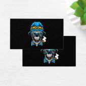 smoking skull wearing bucket hat (Desk)