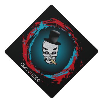 Smoking Skull With Top Hat Custom by FatCatGraphics at Zazzle