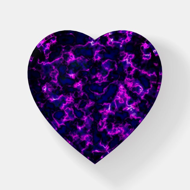 Smoking Stone Purple Heart Paperweight (Front)