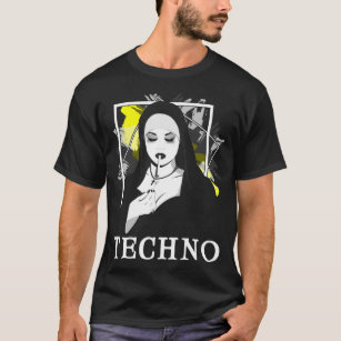 Smoking Techno Nun Religion Electronic Bass Music T-Shirt