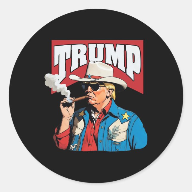 Smoking Weed 1  Classic Round Sticker (Front)