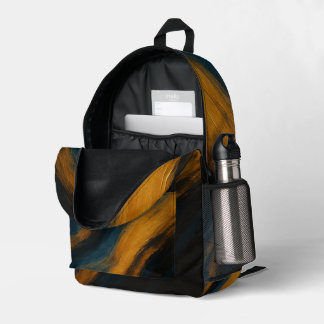 Smoky Amber Abstract Backpack