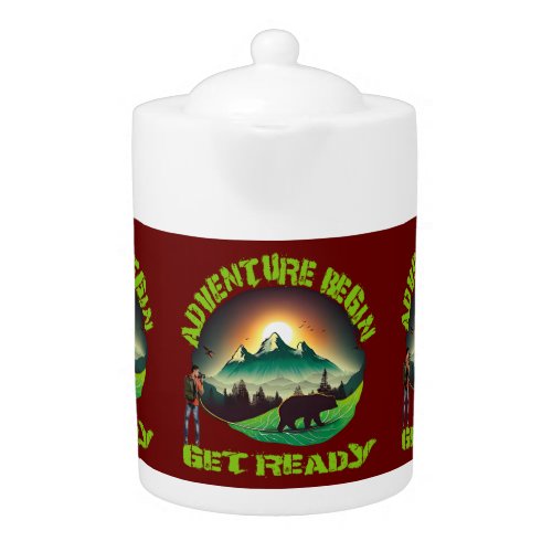  Smoky Big Bear Mountain HikingCampingSkiing Teapot