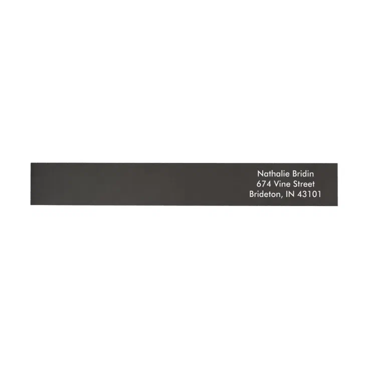 Smoky Black Upscale Color Complementing Wrap Around Label ...