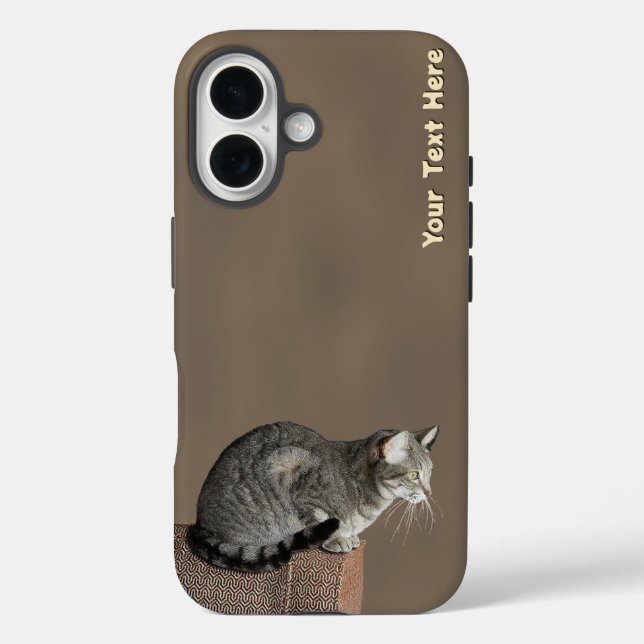 Smoky Gray Tabby Cat Case-Mate iPhone Case (Back)