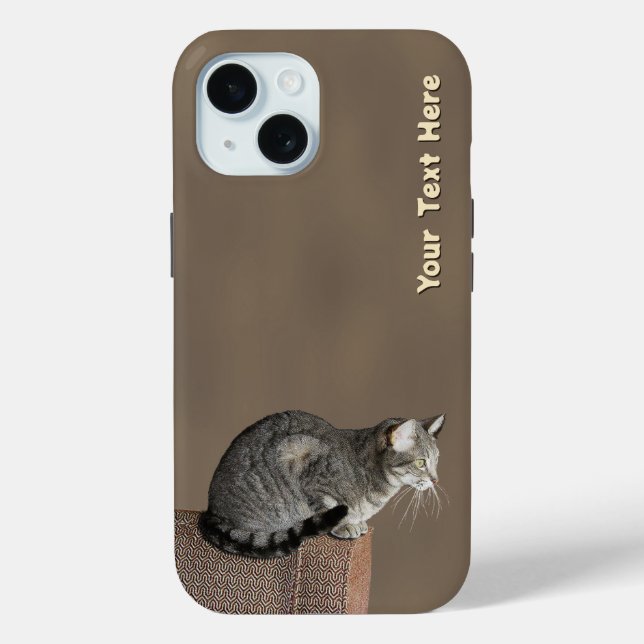 Smoky Gray Tabby Cat Case-Mate iPhone Case (Back)
