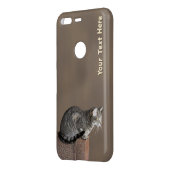 Smoky Gray Tabby Cat Uncommon Google Pixel Case (Back/Left)