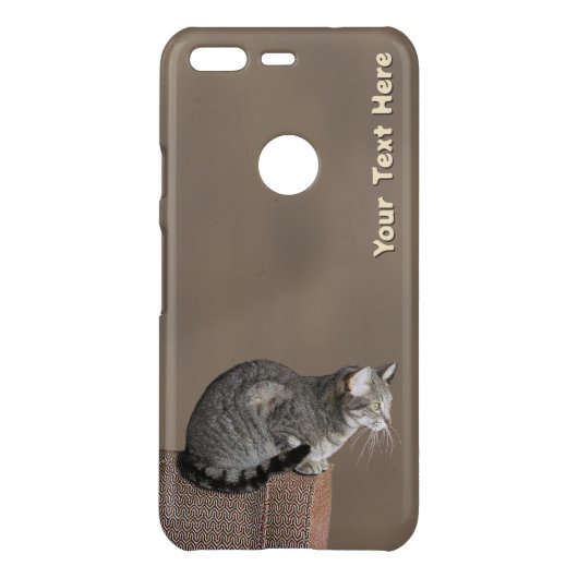 Smoky Gray Tabby Cat Uncommon Google Pixel Case (Back)