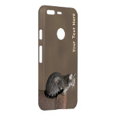 Smoky Gray Tabby Cat Uncommon Google Pixel Case (Back/Right)