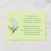 Smoky Lavender Peony with Green Enclosure Card (Back)