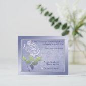 Smoky Lavender Peony with Green Reply Card (Standing Front)
