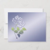 Smoky Lavender Peony with Green Reply Card (Back)