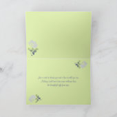 Smoky Lavender Peony with Green Thank You Card (Inside)