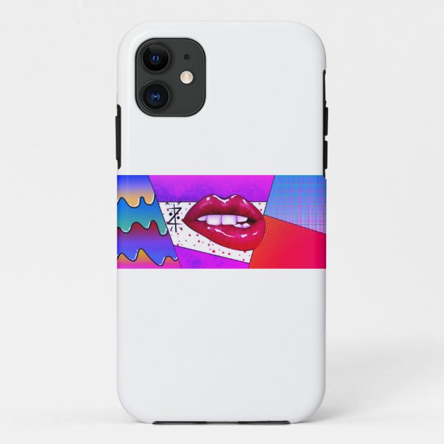 "Smoky Lips Slim Phone Case" Case-Mate iPhone Case (Back)