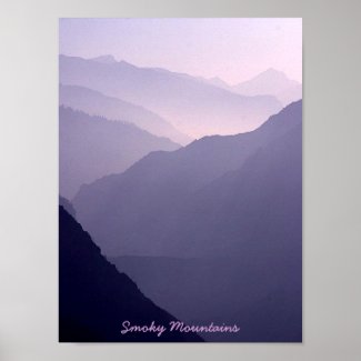 Smoky Mountain Haze Poster print