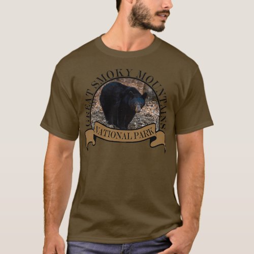 Smoky Mountain National Park Cades Cove Black Bear T_Shirt