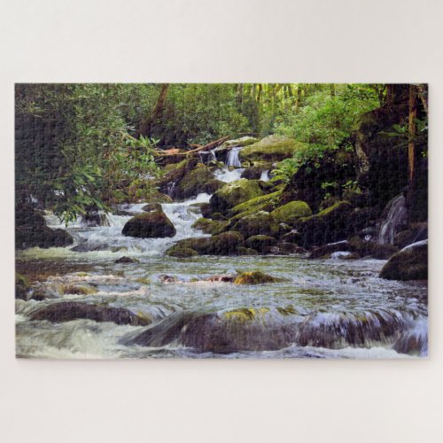 Smoky Mountain Stream  _  20x30 Jigsaw Puzzle