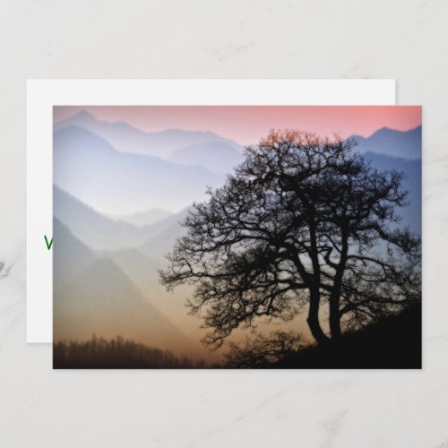 Smoky Mountain Sunset from the Blue Ridge Parkway Invitation