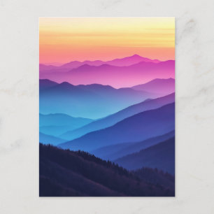 Smoky Mountain Sunset Postcard