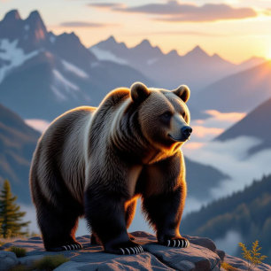 Smoky Mountains Black Bear Accent Pillow