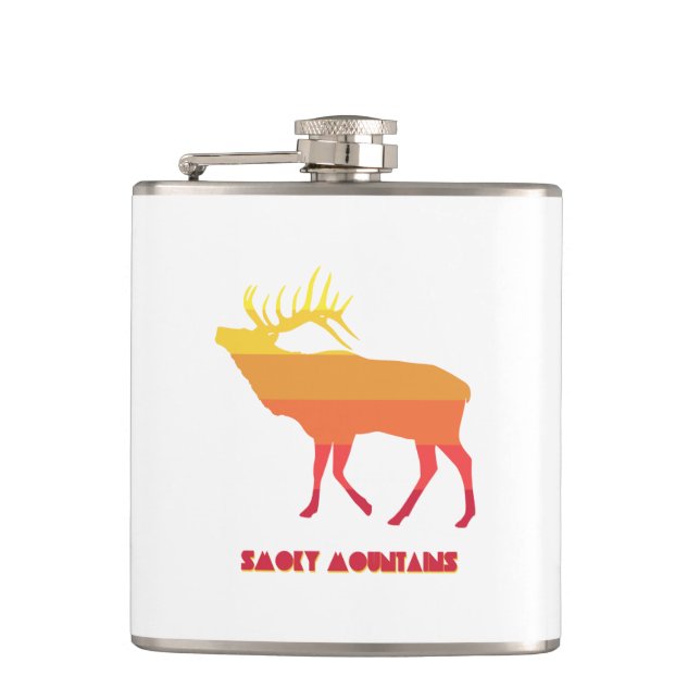 Smoky Mountains Elk Flask (Front)