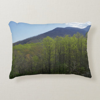 Smoky Mountains in Spring Landscape Accent Pillow