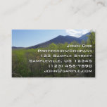 Smoky Mountains in Spring Landscape Business Card