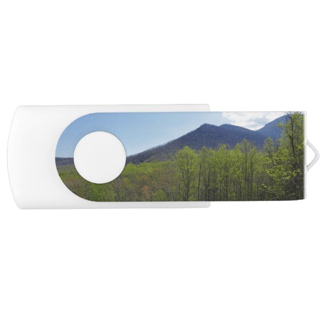 Smoky Mountains in Spring Landscape Flash Drive (Front)