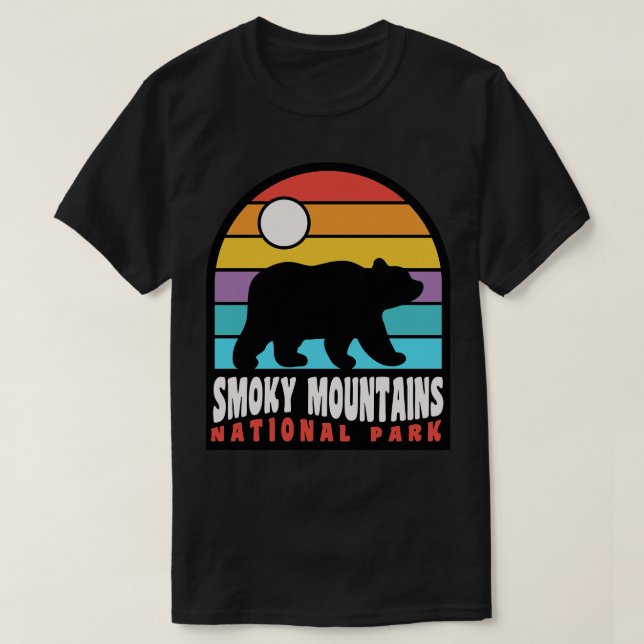 Smoky Mountains National Park Great Smokies Tennes T-Shirt (Design Front)