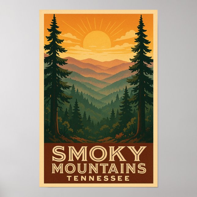 Smoky Mountains National Park Tennessee Poster (Front)