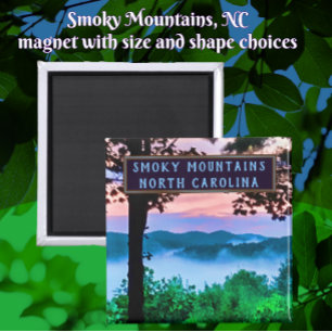 Smoky Mountains North Carolina Amazing View Magnet