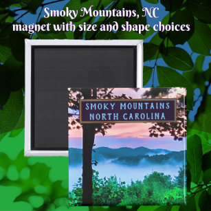 Smoky Mountains North Carolina Amazing View Magnet