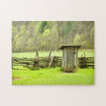 Smoky Mountains Outhouse Jigsaw Puzzle at Zazzle