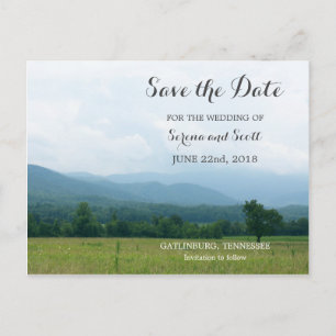 Smoky Mountains Save the Date Postcard