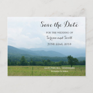 Smoky Mountains Save the Date Postcard