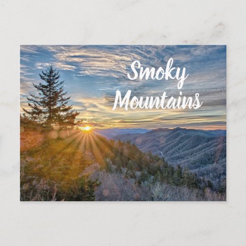 Smoky Mountains Sunrise Postcard