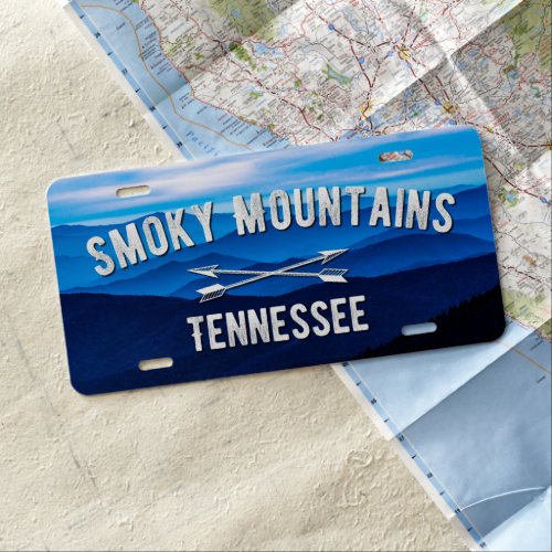 Smoky Mountains Tennessee License plate