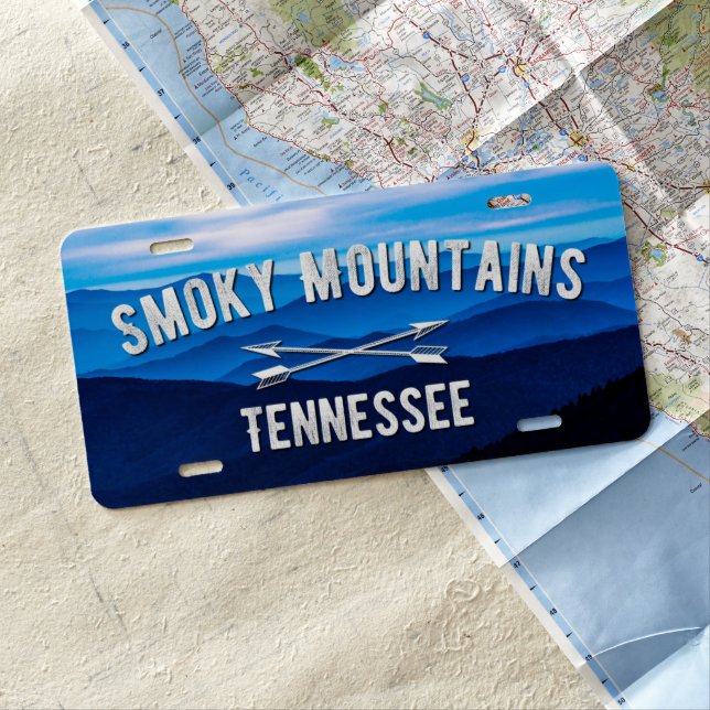 Smoky Mountains, Tennessee License plate (In Situ)