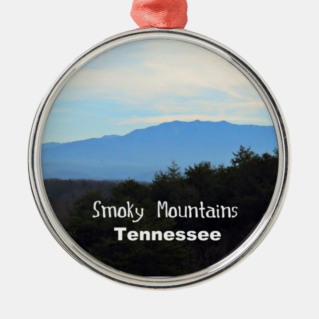 Smoky Mountains, Tennessee Metal Ornament (Front)