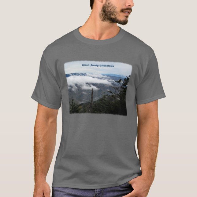 Smoky Mtns above the clouds T-Shirt (Front)