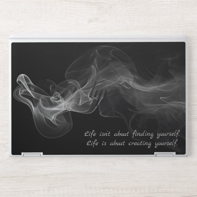 Smoky Quote HP Laptop Skin (Front)