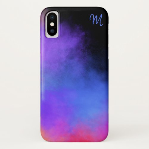 Smoky Vibrant Multicolor Monogram Phone Case
