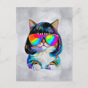 Smol Cute Funny Cat (Painting No. 2) Postcard