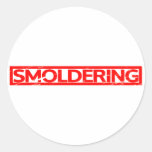 Smoldering Stamp Classic Round Sticker