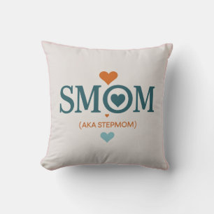 Smom Clock Gift Throw Pillow