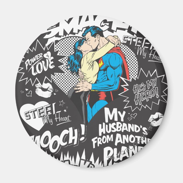 Smooch, Smack - Collage Magnet (Front)