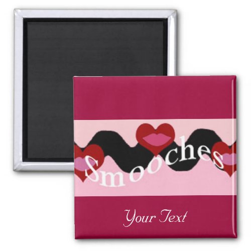 Smooches banner magnet