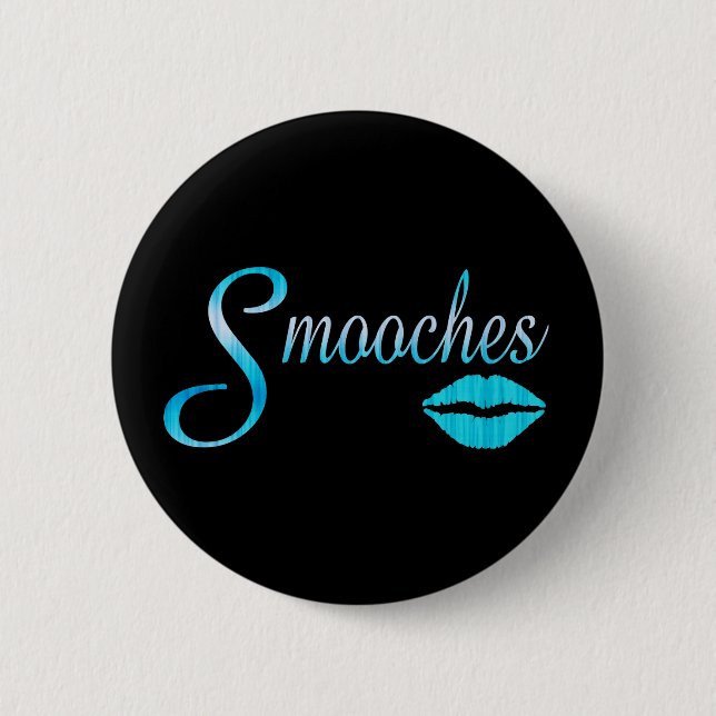 Smooches Pinback Button (Front)