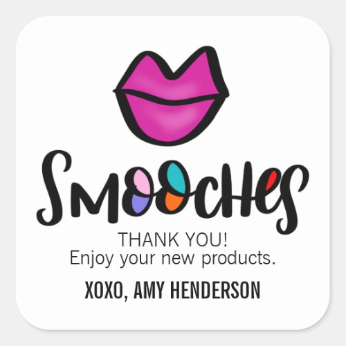 Smooches Square Sticker